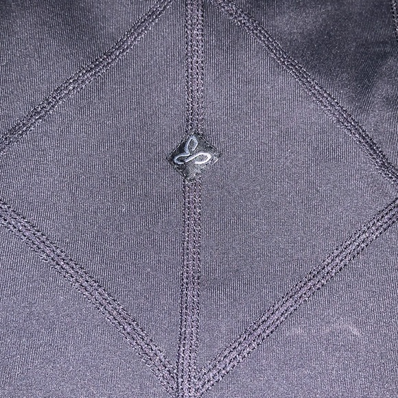 PrAna yoga tank top with spaghetti straps size small built-in bra, black - Picture 8 of 9